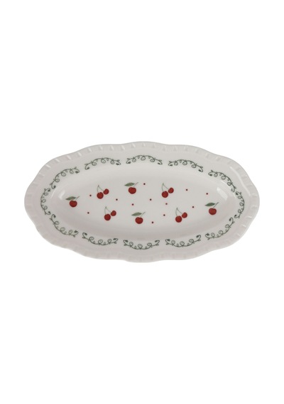 Touch Me Porselen Yemek Tabağı 19 Cm Altın - Beyaz