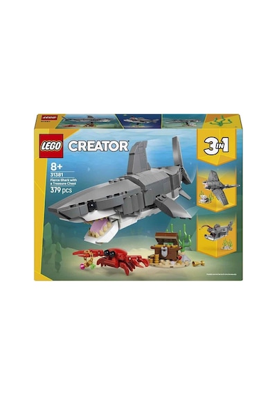 LEGO 31381 Lego Creator 3in1 Acımasız Köpek Balığı İle Hazine Sandığı 379 Parça +8yaş