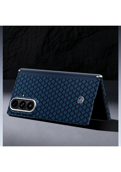Galaxy Z Fold 8 Ultra Benks Armorair Armorgrid Grand Combo Üçlü Set Karbon Kapak + Film Mavi