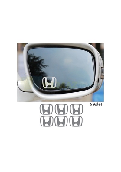 Honda Uyumlu  Logo Arma Dikiz Yan Ayna Oto Sticker Yapıştırma Etiket 6 Ad 3 Cm