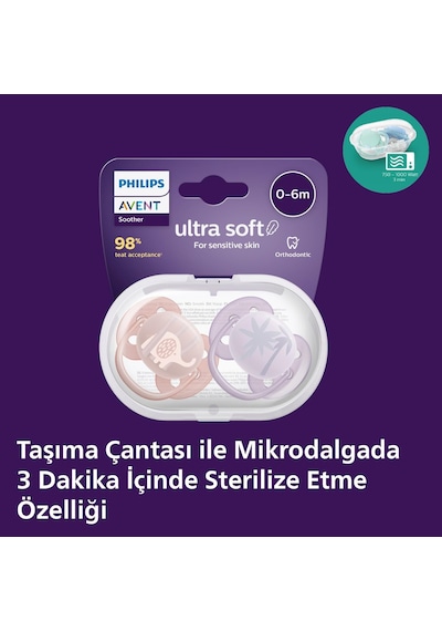 Philips Scf091/09 Ultra Soft 0-6 Ay 2li Kız Emzik
