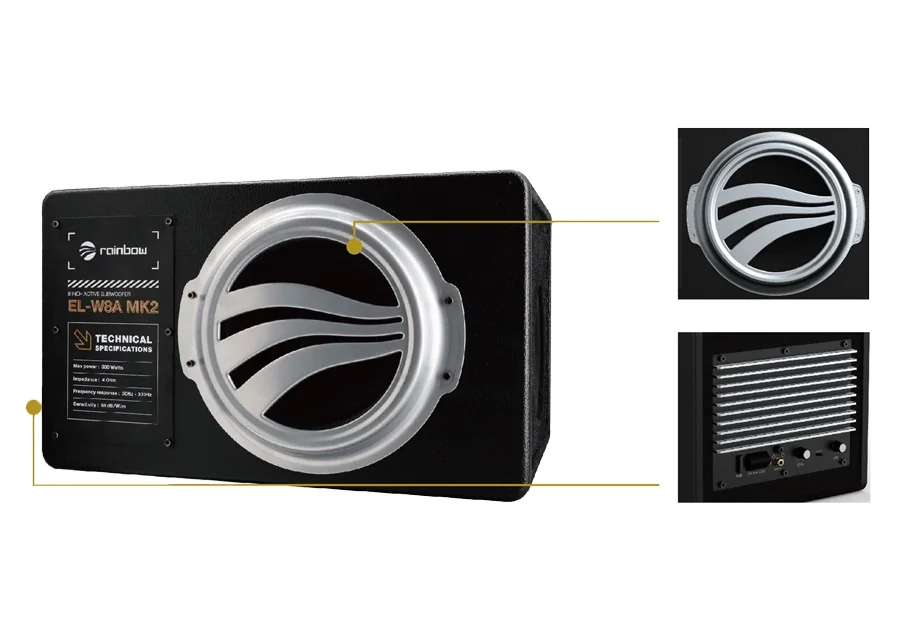 Rainbow El-w8a Mk2 Aktive Subwoofer