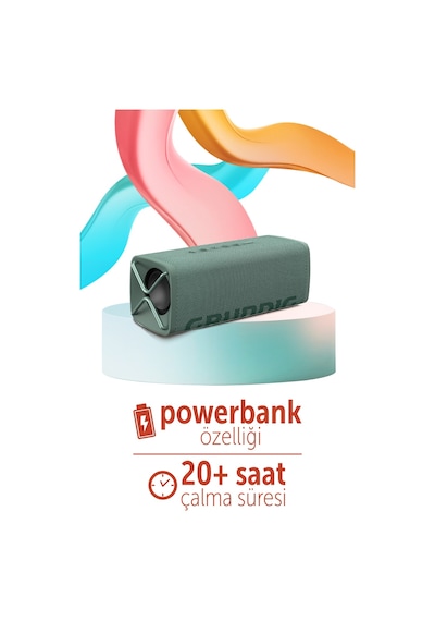 Grundig Uyumlu Club Bluetooth Hoparlör Yeşil