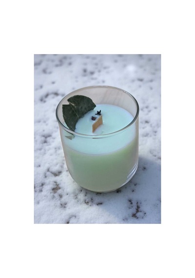 Loa Candle Co Yeşil Çay Kokulu El Yapımı Soya Mum - Cam Bardaklı Yeşil - 717847423 Yeşil