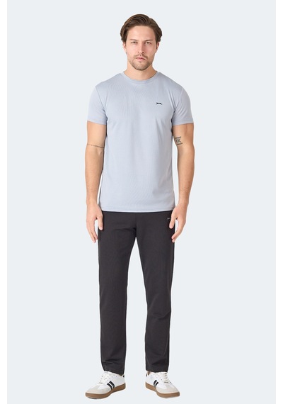 Slazenger OMAR KTN Erkek  Siyah Tişört