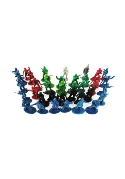 40 Adet Komando Asker Seti Mini Çoklu Savaş Seti Yükseklik 5.5 CM