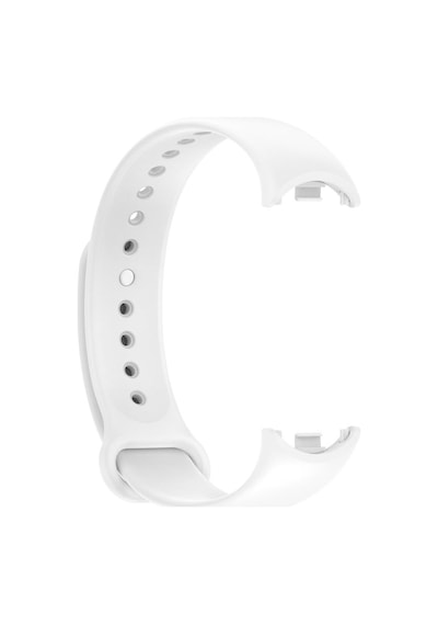 Xiaomi Mi Band 8 9 10 Uyumlu Akıllı Bileklik Silikon Kordon Kayış Beyaz