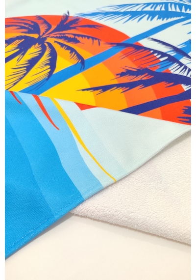 Tropical Sunrise Dijital Baskılı 75x150 CM Plaj Havlusu