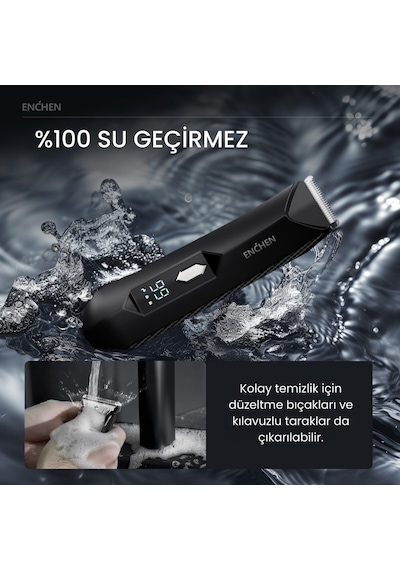 Enchen Spark 2 Led Işıklı Şarjlı Çok Fonksiyonlu Saç Ve Tıraş Makinesi