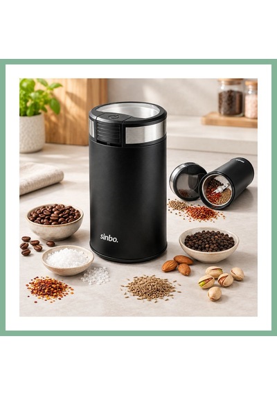 Bşkvirgo Kahve & Baharat Öğütücü 200w, 50g Çelik Bıçak Bsk2026 Çok Renkli