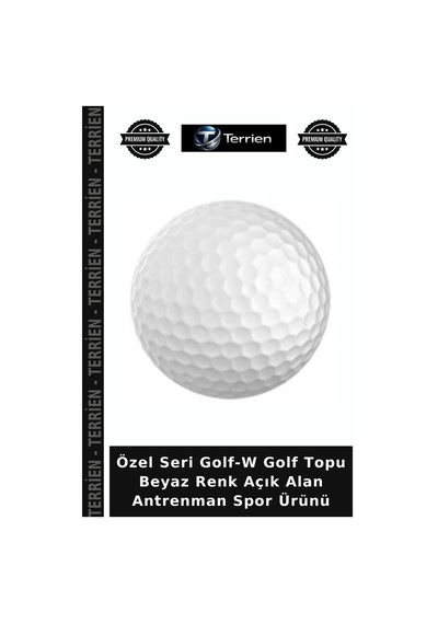 Özel Seri Golf-w Golf Topu Beyaz Renk Açık Alan Antrenman Spor Ürünü