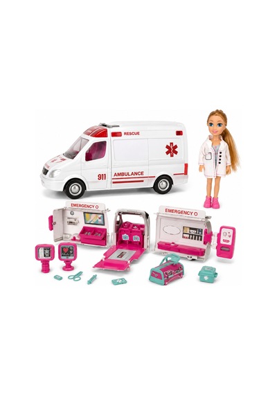 Ambulans Ve Bebek 11 Parça Beyaz