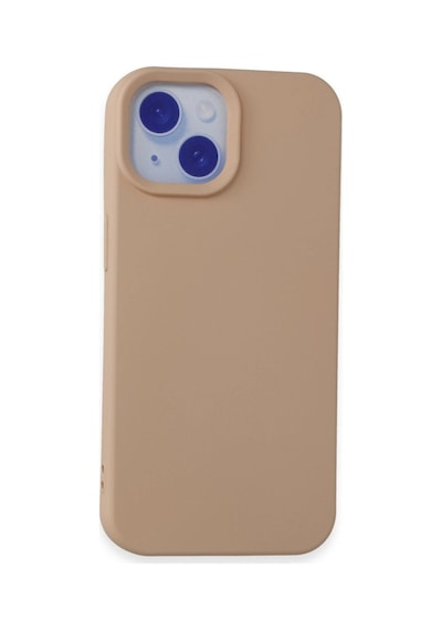 Apple, Uyumlu iPhone 15 Kılıf Nano İçi Kadife - Pudra - Aflc-877098