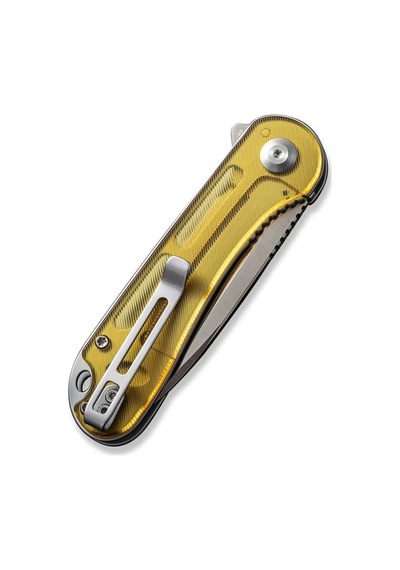 Civivi Elementum Polished Ultem Handle Satin Finished D2 Blade Kamp Çakı Sarı