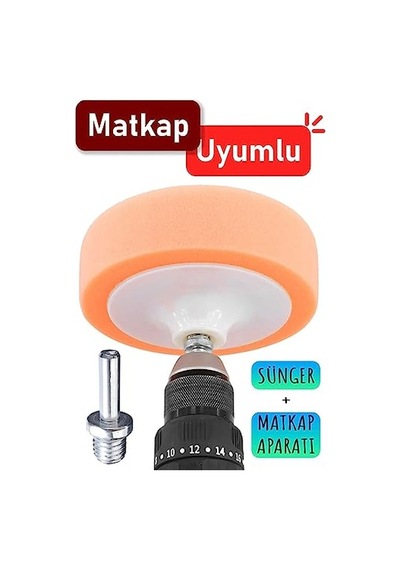 Ayrex Rodex Pasta Cila Matkap Ucu Jant Oto Parlatma Polisaj Süngeri Konik Aparatı Temizlik Seti 6 Parça