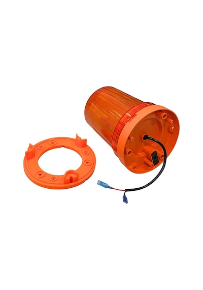 Wolfram 12v-24v Döner-çakar Tepe Lamba Ledli Sarı 10 Fonksiyonlu 165 210 Mm