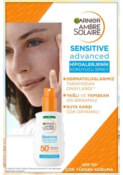 Garnier Sensitve Advanced Spray For Hassas Ciltler Spf50 150 Ml