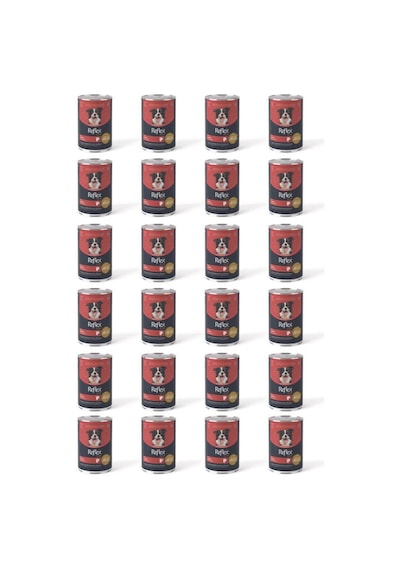 Reflex Plus Jöle İçinde Et Parçacıklı Kuzu Etli Yetişkin Köpek Maması 24 x 400 G