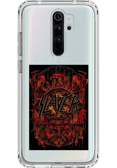 Xiaomi Redmi Note 8 Pro Uyumlu Şeffaf Kılıf Slayer Tasarımlı