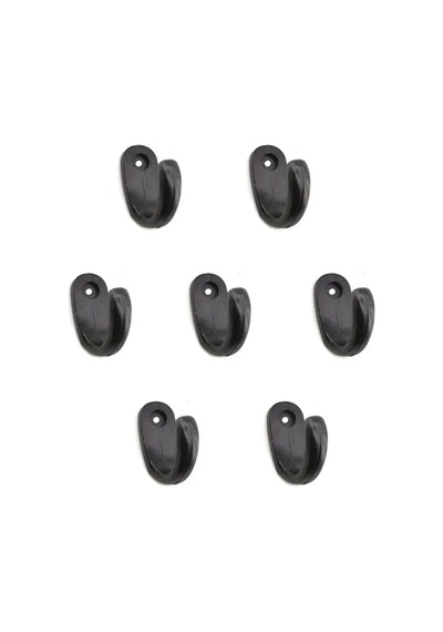 Jenerik Büyük Tekli Fincan Askı, Dekor Askısı - Siyah, 12x23x30 Mm Diğer