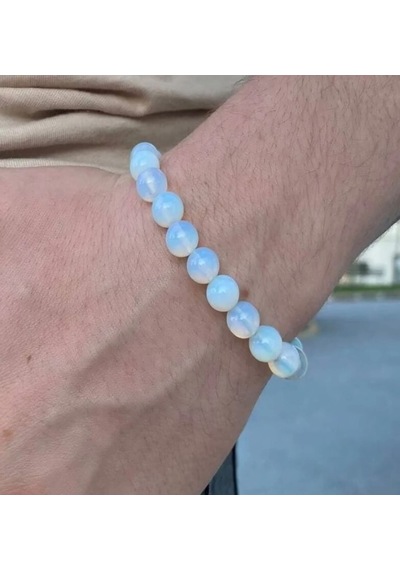 Mavi Topaz Bileklik El Yapımı - 6 Mm Diğer