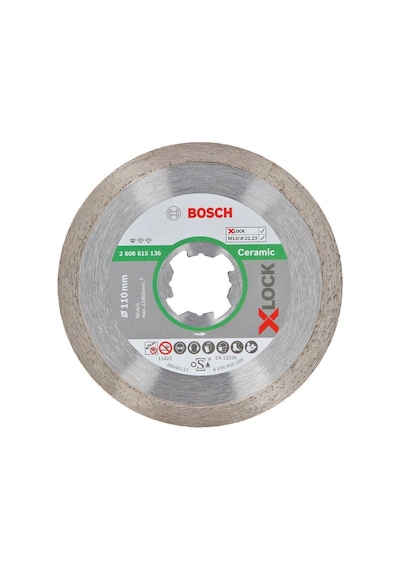 Bosch X-Lock Standard For Ceramic 110x7.5 mm Elmas Kesme Diski - 2608615136