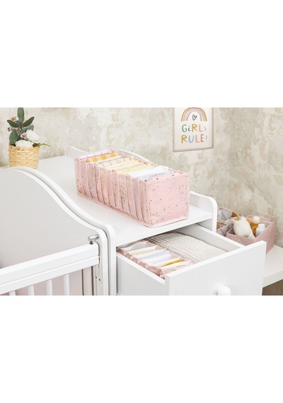 Baby Akordiyon Organizer Çekmece Düzenleyici Medium Pembe 04096