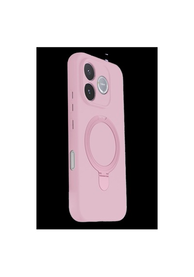 Huawei Honor 600 Lite Regal Magsafe Standlı Kapak - Açık Pembe İtdark57801