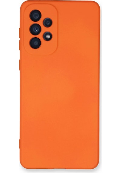 Ilkeshop Newface Samsung Galaxy Uyumlu A33 5g Kılıf Nano İçi Kadife Silikon - Turuncu