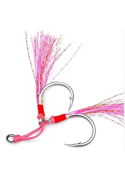 Hokkaido 4/0 Numara 1 Adet Çiftli,glow Simli ,jig Asist,iğne Boyu 32 Mm No:4/0