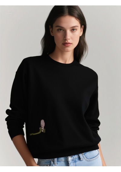 Ogc Ayı Kombin Sweatshirt Siyah