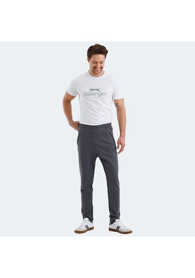 Slazenger VALDIS Erkek Cepli Koyu Gri Eşofman Altı