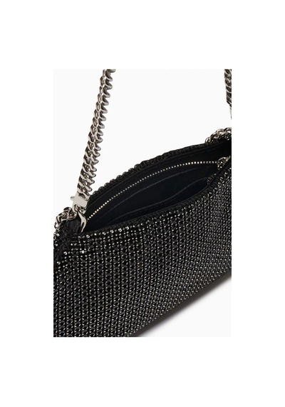 Stella Mccartney Falabella Kristal File Omuz Çantası, El Işçiliği & Vegan Siyah