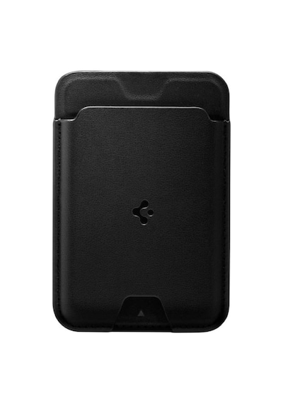 Spigen Apple Magsafe Apple iPhone Uyumlu 15 / Apple iPhone Uyumlu 14 / Apple iPhone Uyumlu 13 / Apple iPhone Uyumlu 12 Serisi İçin 3 Kart Hazneli Cüzdan Valentinus Black - Teşhir