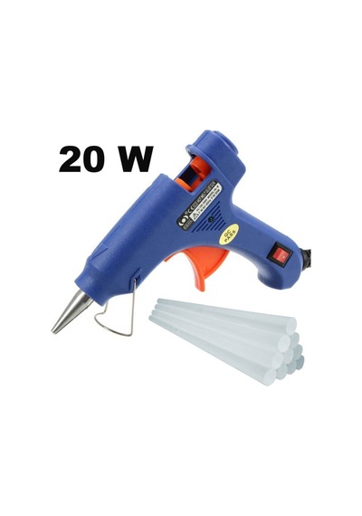 Silikon Tabancası,5 Adet Silikon, Anahtarlı, 20 Watt