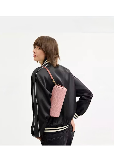 Coach Barrel Bag Kadın Omuz Çantası Açık Pembe