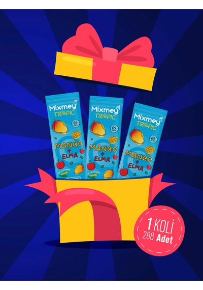 Mango Meyve Barı 288 Adet Atıştırmalıklar Vegan, Glutensiz 20gr X 288adet