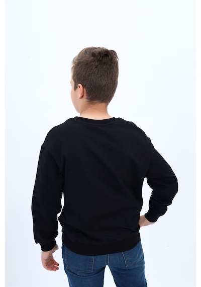 Toontoy Kids Toontoy Erkek Çocuk Pamuklu Bisiklet Yaka Baskılı Basic Sweatshirt 22996 Siyah Toontoy Kids Toontoy Erkek Çocuk Pamuklu Bisiklet Yaka Baskılı Basic Sweatshirt 22996 Siyah