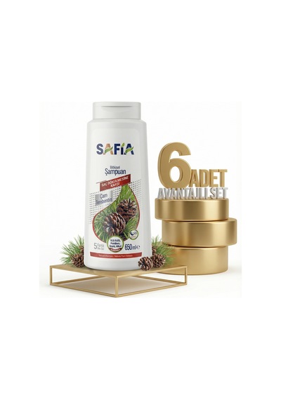 Safia Saç Dökülmesine Karşı Şampuan 6x650 Ml