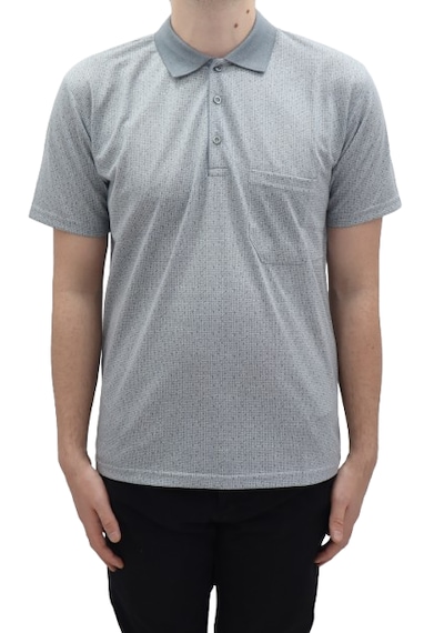 Santa Dmctekstil Erkek Jakarlı Desenli Klasik Kesim Rahat Kalıp Tek Cepli Polo Yaka T-shirt Gri Santa Dmctekstil Erkek Jakarlı Desenli Klasik Kesim Rahat Kalıp Tek Cepli Polo Yaka T-shirt Gri
