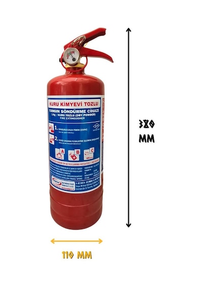 Özgüven Yangın Söndürme Tüp Cihazı ABC KKT 2 Kg. - 4 YIL - TSE/CE/HYB