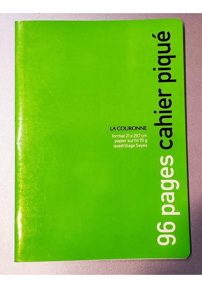 L.C 96Yp Karton Kapak Dikişli Fransız Tipi Kareli Defter