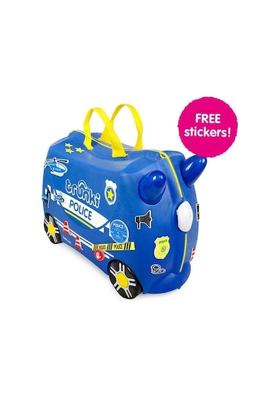 Trunki Çocuk Bavulu - Polis Arabası Percy Mavi