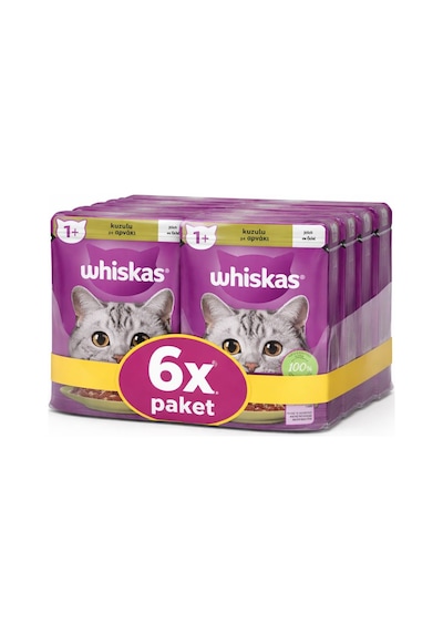 Whiskas Pouch Kuzu Etli Yetişkin Konserve Kedi Maması 85 Gr 6 Adet
