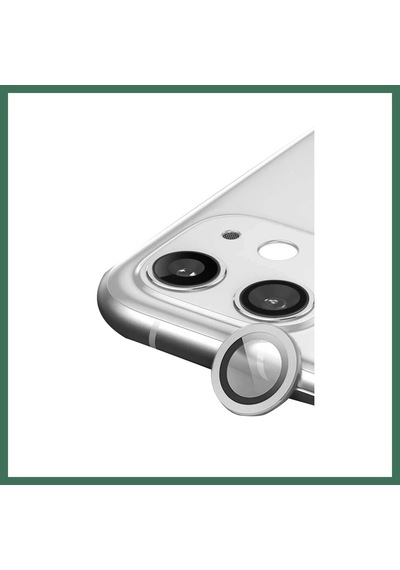En-cag İphone 11 Uyumlu Raze Metal Kamera Lens - Gümüş Bss