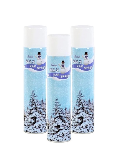 3 Adet Max Kar Köpüğü Spreyi, Eriyen Kar Taneleri, Parti Köpük Karı Yapar Kar Yağdıran Sprey 3x300 Ml 2 Yaş Mavi