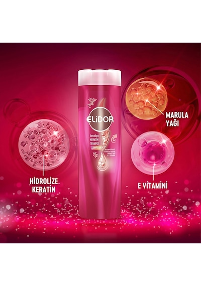 Elidor Brezilya Keratin Terapisi Şampuan 3 x 400 ML