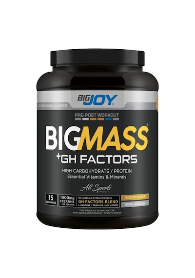 Bigjoy Bigmass Gh Factors Karbonhidrat Tozu 1500 G - Bisküvi