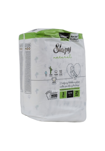 Sleepy Natural Bebek Bezi 3 Numara Midi 21 Adet