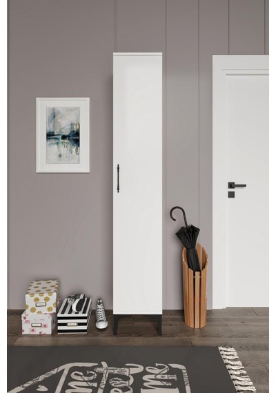 Plain Metal Ayak Metal Kulp Pla1200 Ayakkabılık Mutfak Dolabı Banyo Dolabı Balkon Dolabı Kiler Dolabı Çok Amaçlı Dolap Beyaz